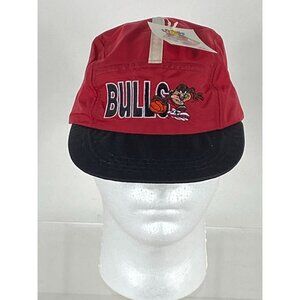 VTG 1998 Looney Tunes NBA Chicago Bulls Tasmanian Devil 5-Panel Hat Cap NWT F234